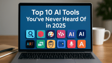 Top 10 AI Tools You’ve Never Heard Of (2025 Edition) 25 Top 10 AI tools you’ve never heard of in 2025 with laptop and icons