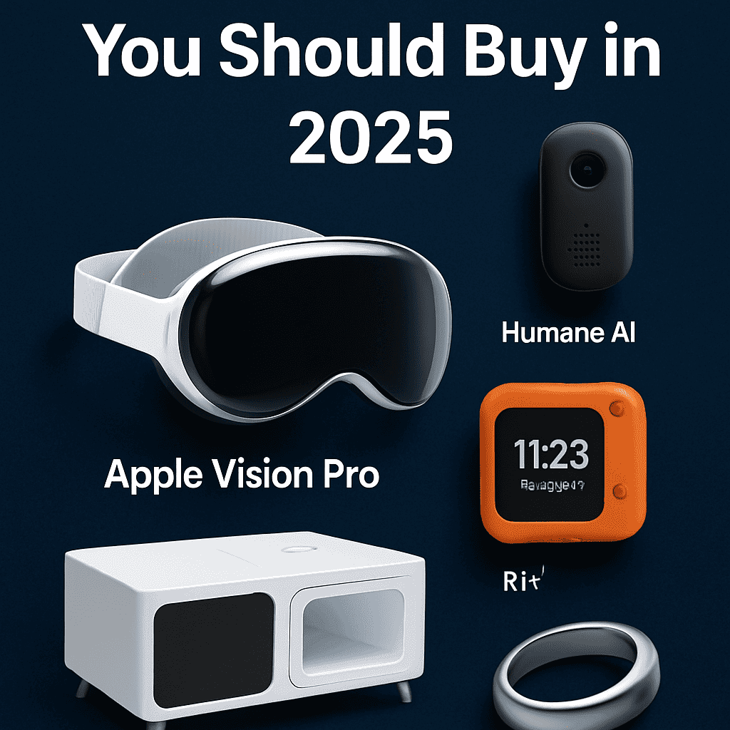 Top 5 Tech Gadgets You Should Buy in 2025 1 Top 5 Tech Gadgets You Should Buy in 2025 – including Apple Vision Pro, Humane AI, Rabbit R1, Galaxy Ring, and Smart Coffee Table