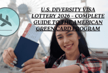 American flag with Statue of Liberty and passport representing the U.S. Diversity Visa Lottery 2026.